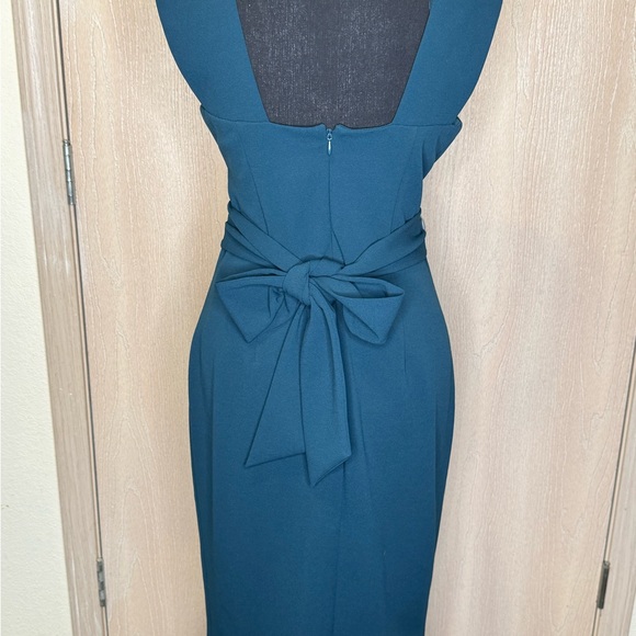 BHLDN Danica Dress Deep Teal Green Sleeveless Dress - Picture 12 of 16